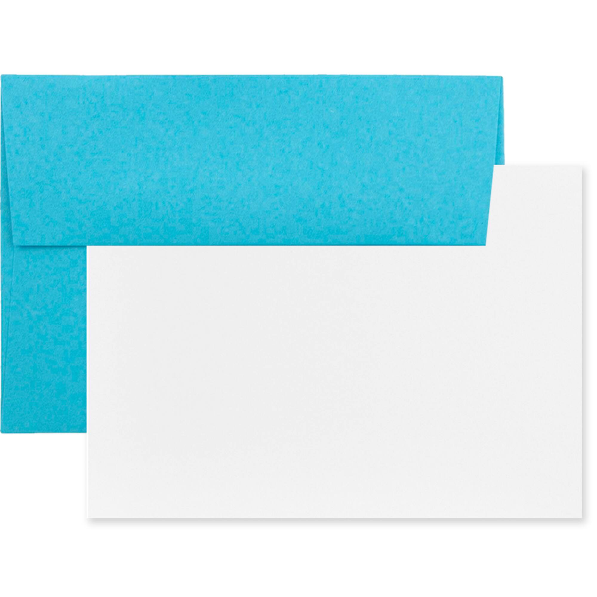 JAM Paper 5.25" x 7.25" Blank Flat Recycled Greeting Cards & Envelopes